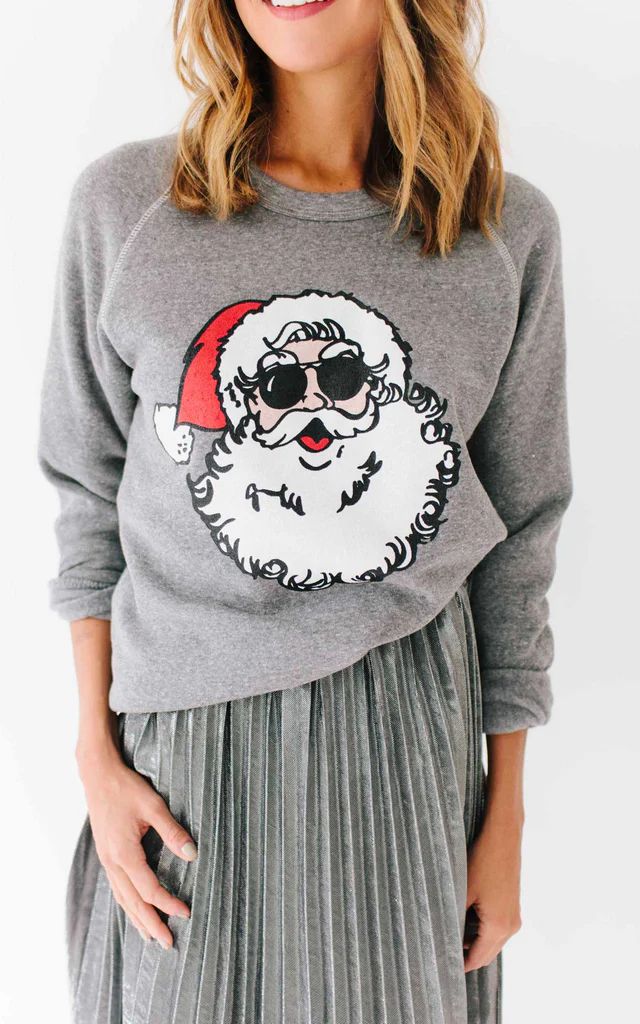 Santa Sweatshirt - Grey | Shop Hello Fashion 