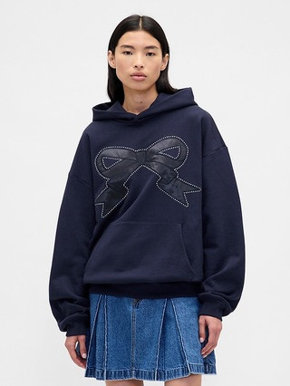 Gap × Sandy Liang Adult Heavyweight Bow Oversized Hoodie | Gap (US)