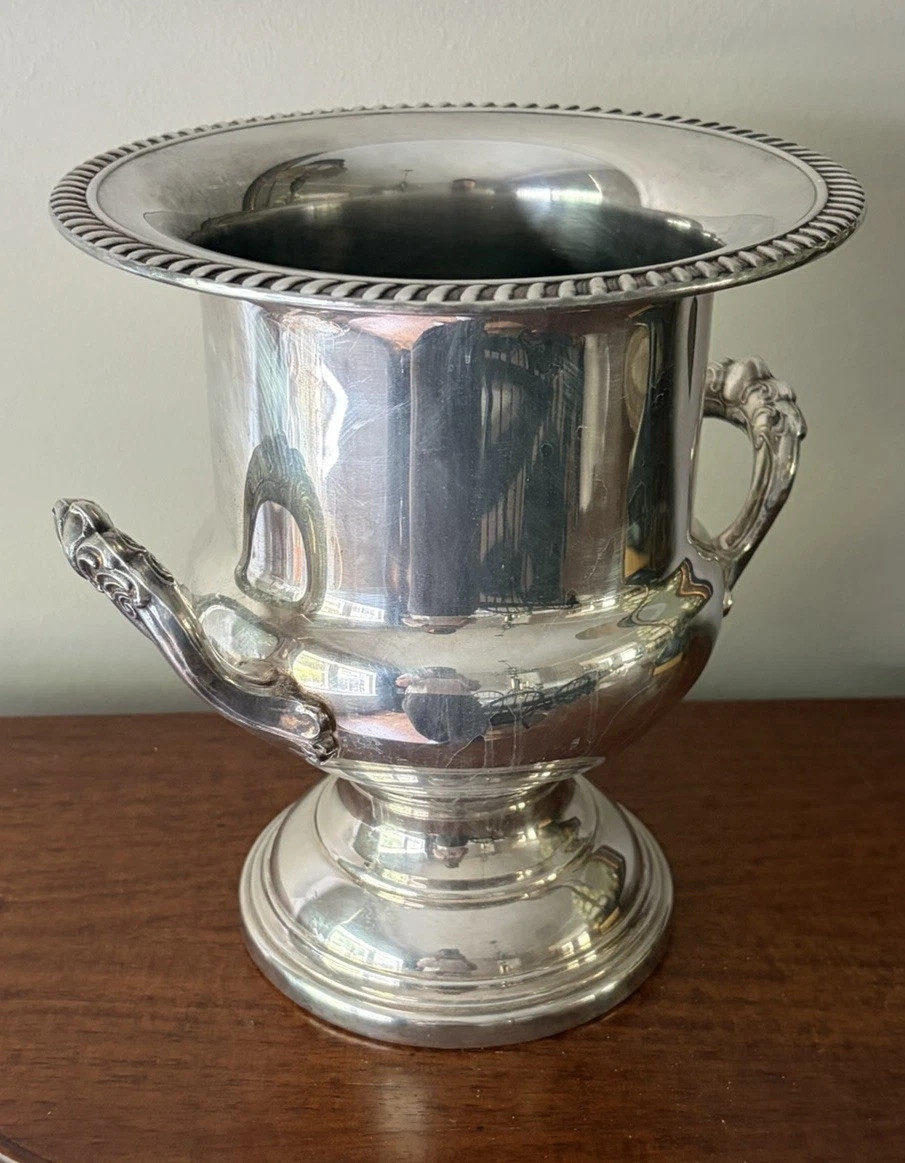 Vintage Silverplate Champagne Wine Ice Bucket, Trophy Urn, Mid 20th Century | eBay | eBay US