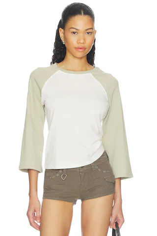 EB Denim Kingsley Top in Olive & White from Revolve.com | Revolve Clothing (Global)
