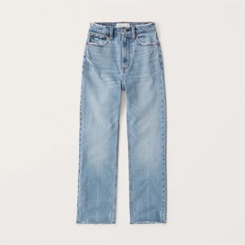 Ultra High Rise Ankle Straight Jeans | Abercrombie & Fitch (US)