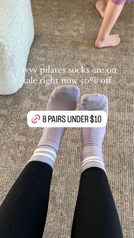 Pilates socks on sale 8 pairs for under $10 #pilates #workout #pilatessocks #activewear #workoutclothes #sale #amazonfashion 

#LTKsalealert #LTKActive #LTKfitness