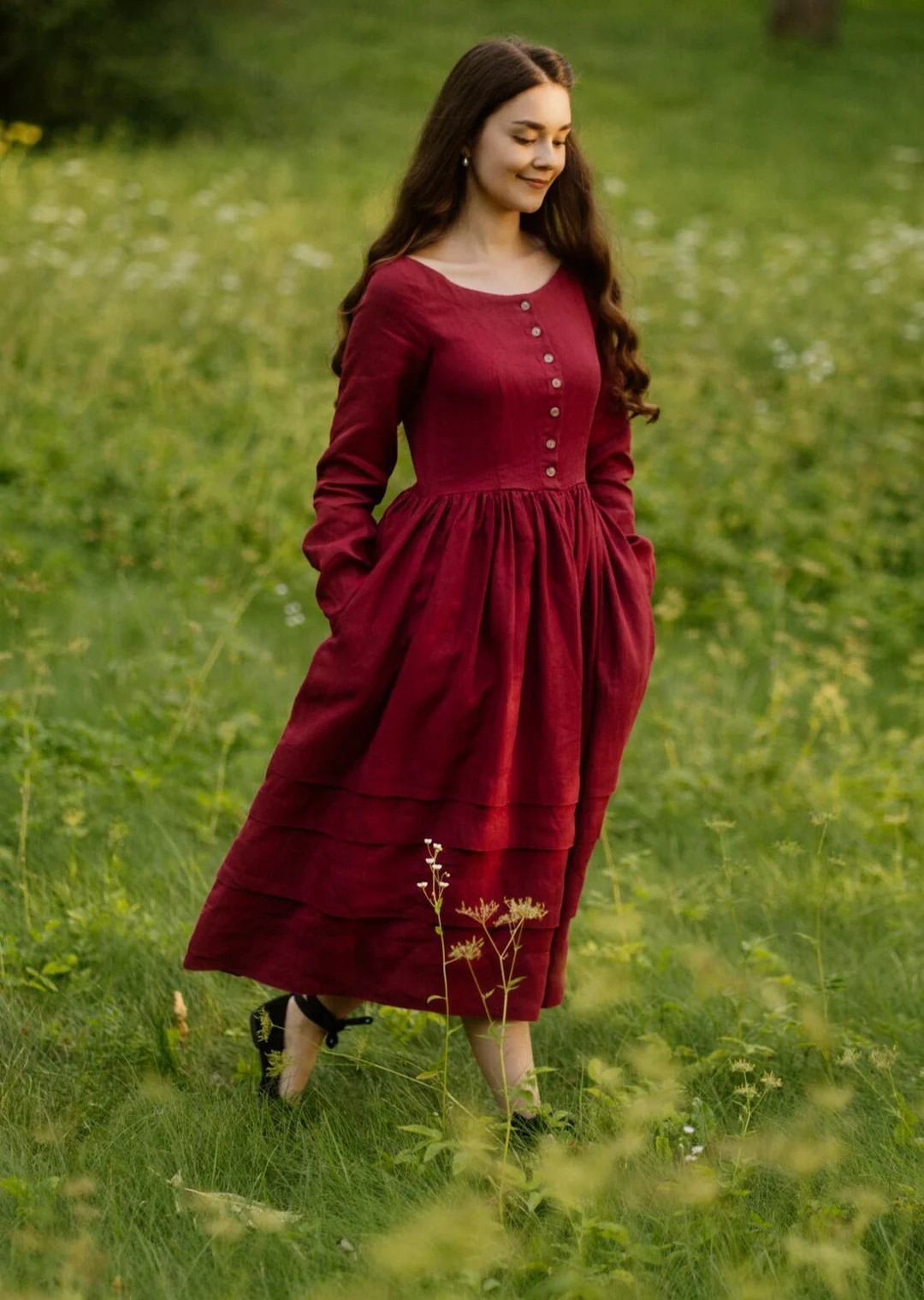 REGENCY HOLIDAY DRESSES Red Christmas Dress for Photoshoot, Party Wear, Formal Dress, Cocktail Dr... | Etsy (US)