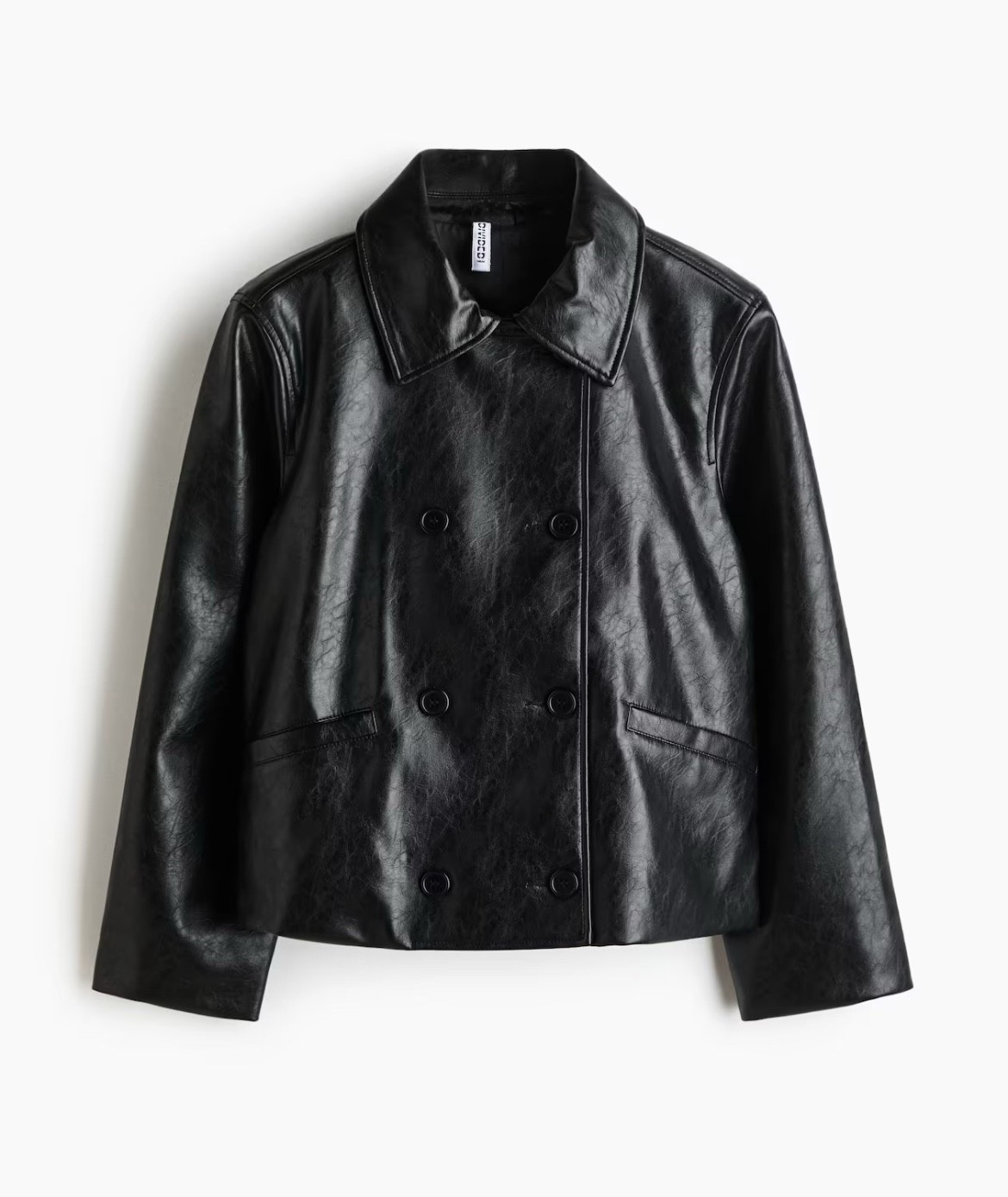 Coated black faux leather jacket 

#LTKFindsUnder100 #LTKSeasonal