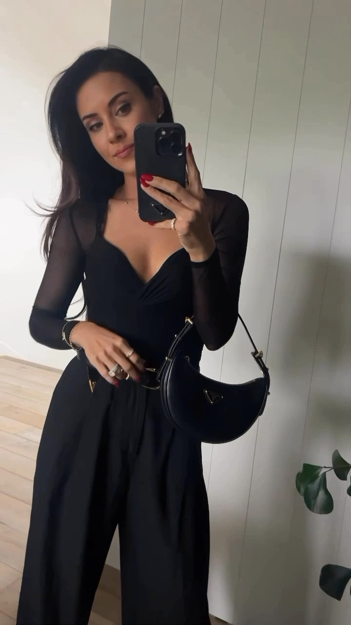 Loving the sheer trend right now obsessed with this bodysuit, but also linking a couple at different price points and then I also found a great option under 100 for these wide leg trousers that I am always reaching for.

#LTKFindsUnder100 #LTKHoliday #LTKParties