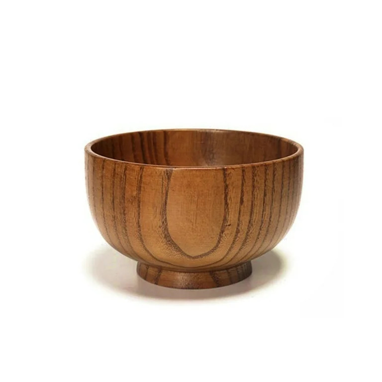 Wood Bowl,Wooden Salad Bowl Small Serving Bowl Soup Rice Bowls Kitchen Wooden Noodle Bowl for Dre... | Walmart (US)
