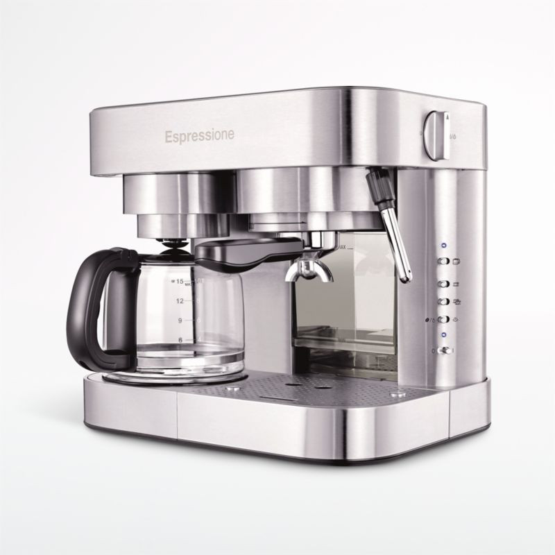 Espressione Espresso + Coffee Maker 10-Cup Combi Machine + Reviews | Crate and Barrel | Crate & Barrel