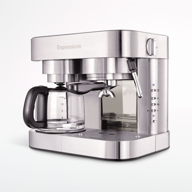 Espressione Espresso + Coffee Maker 10-Cup Combi Machine + Reviews | Crate and Barrel | Crate & Barrel