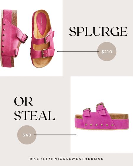 Save vs splurge!
Free people shoe dupe! I love these shoes from free people but I’m linking a more affordable option | that look the exact same! 🩷🌸🦋✨🤭

Going to be the sandal of the summer! So cute & versatile! Comes in like 8 different colors! 

Platform sandal, sandal, summer shoes, summer sandals, pink shoe, platforms, heal, wedge shoe, slip on shoes 

#LTKSaleAlert #LTKFindsUnder100 #LTKShoeCrush