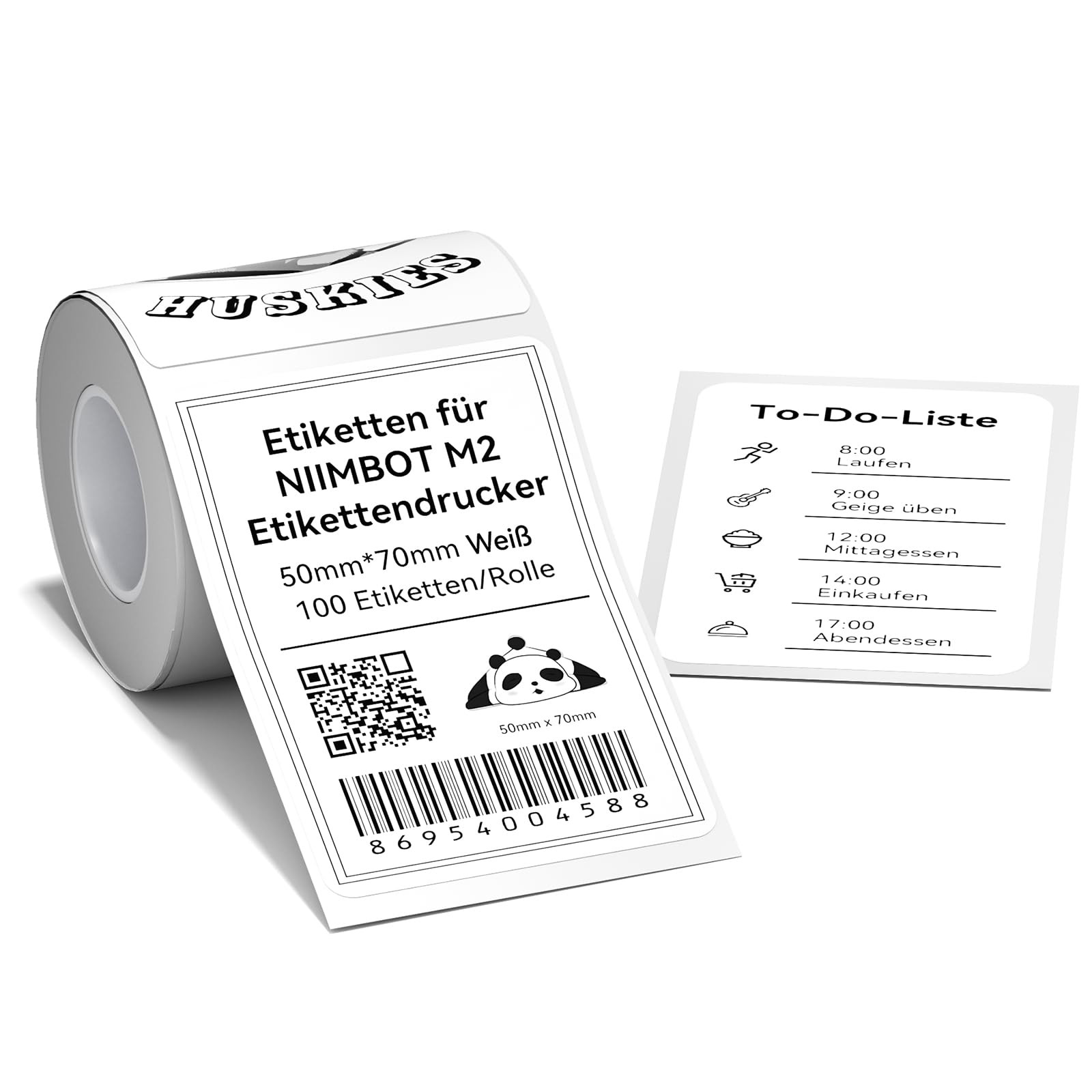 NIIMBOT M2 Thermotransfer-Etiketten 50x70 mm, Selbstklebendes Etikettenband nur für M2 Etiketten... | Amazon (DE)