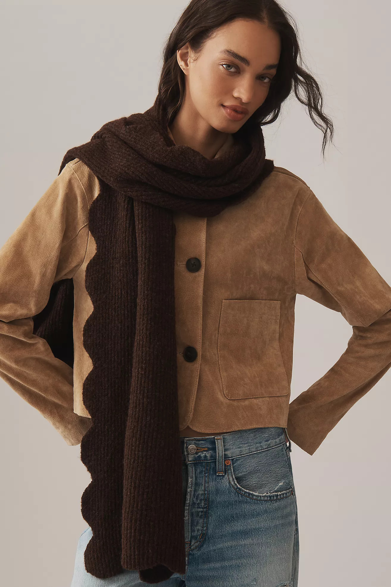 Maeve Scallop Scarf | Anthropologie (US)