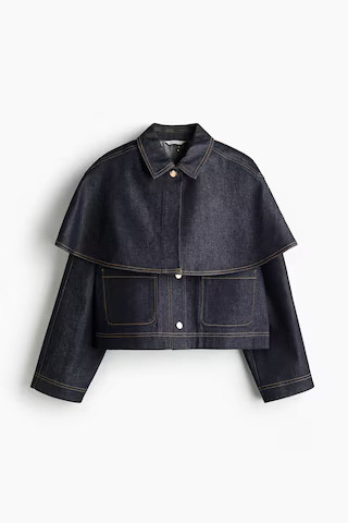 Cape-detail denim jacket | H&M (UK, MY, IN, SG, PH, TW, HK)