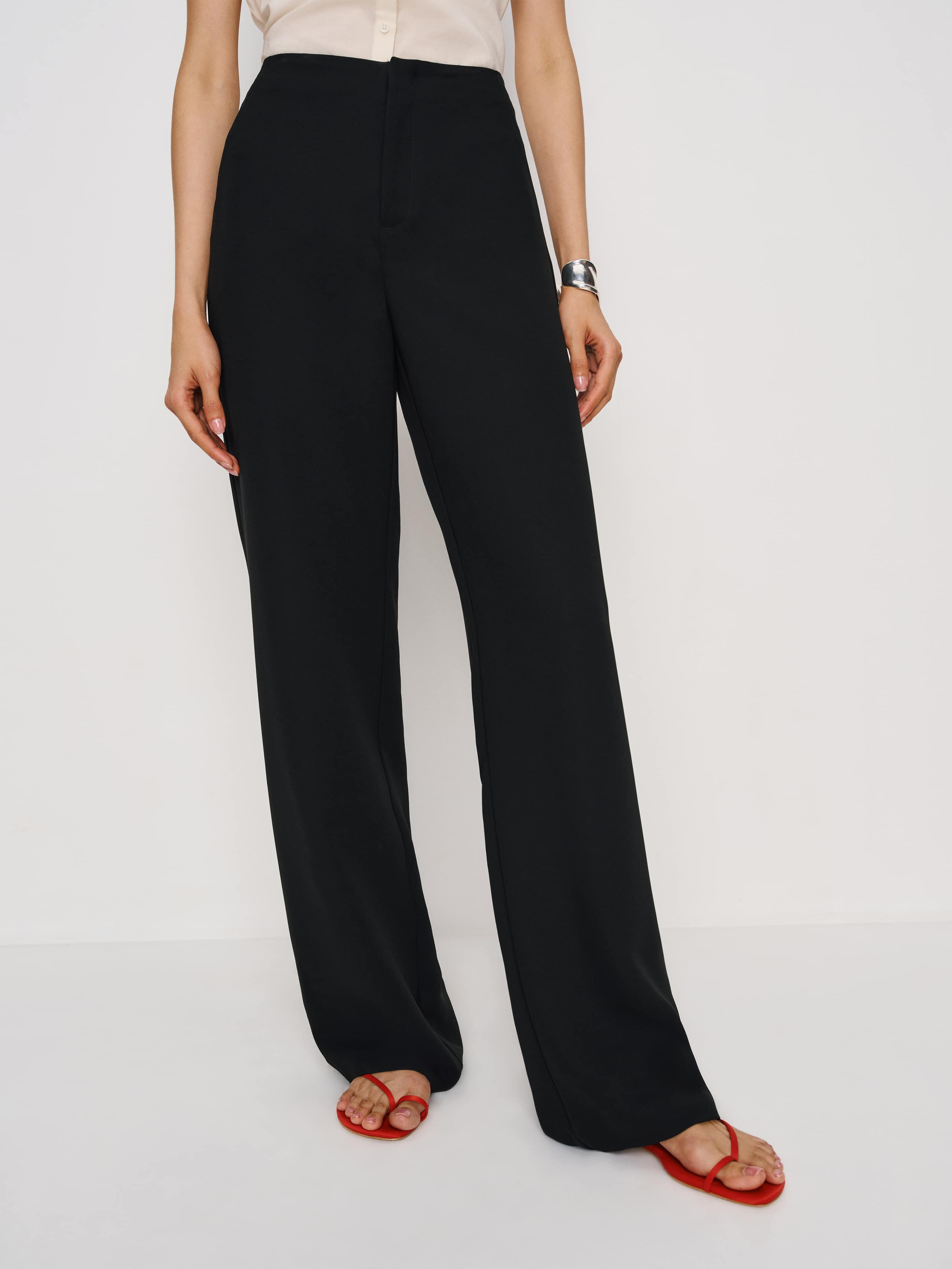 Reformation Vida High Rise Pant Black 10 | Reformation (Global)
