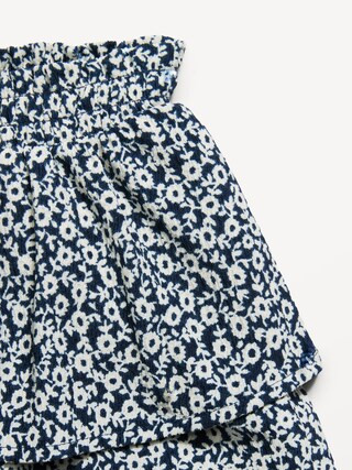 Printed Crinkled Tiered Skirt for Toddler Girls | Old Navy (US)