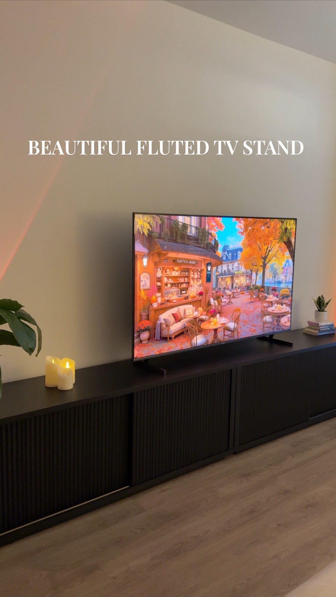 Perfect sleek TV stand. #tvstand Note* I bought two of them and flushed them together. 

#LTKStyleTip #LTKHome #LTKSeasonal
