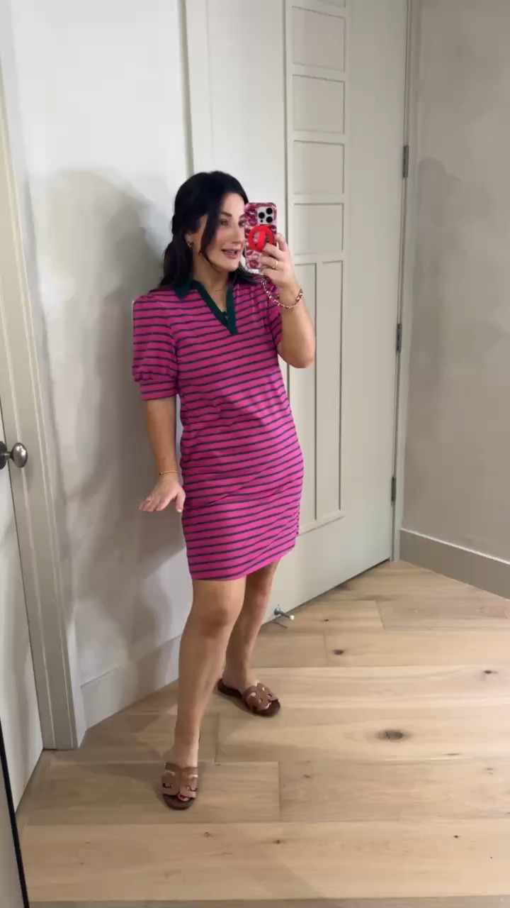 Cute striped dress with short sleeves! 

Size small 

5'0" 140lbs

#LTKPetite #LTKSeasonal #LTKSaleAlert