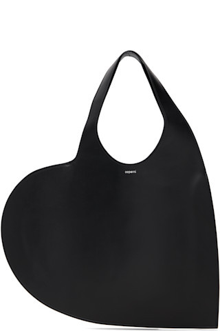 Black Double Heart Tote | SSENSE