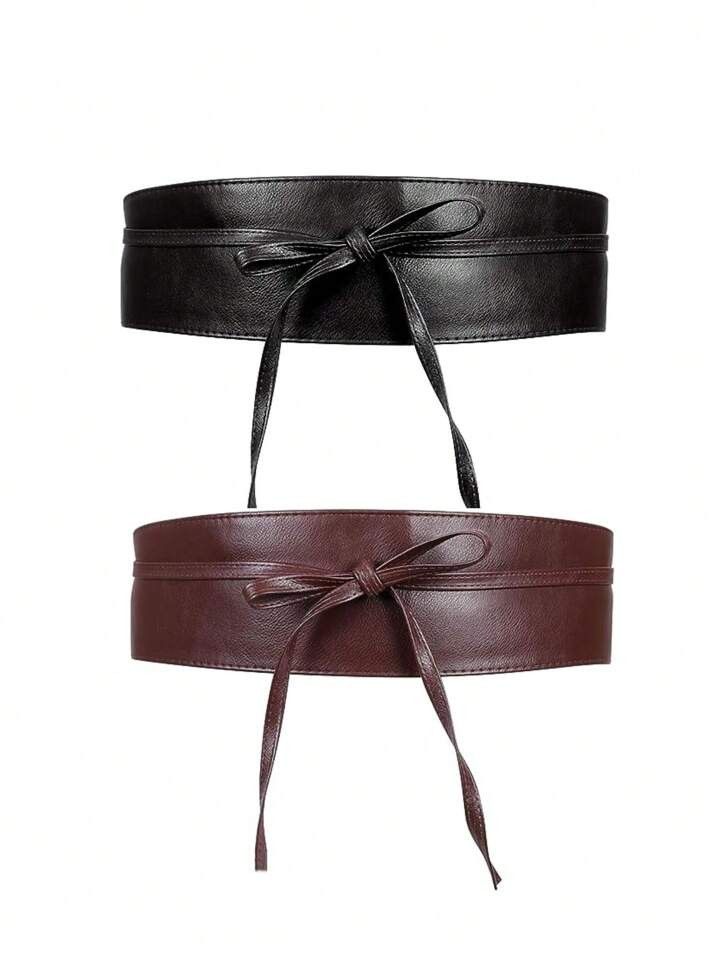 Leather Wide Waistband Belt  | SHEIN