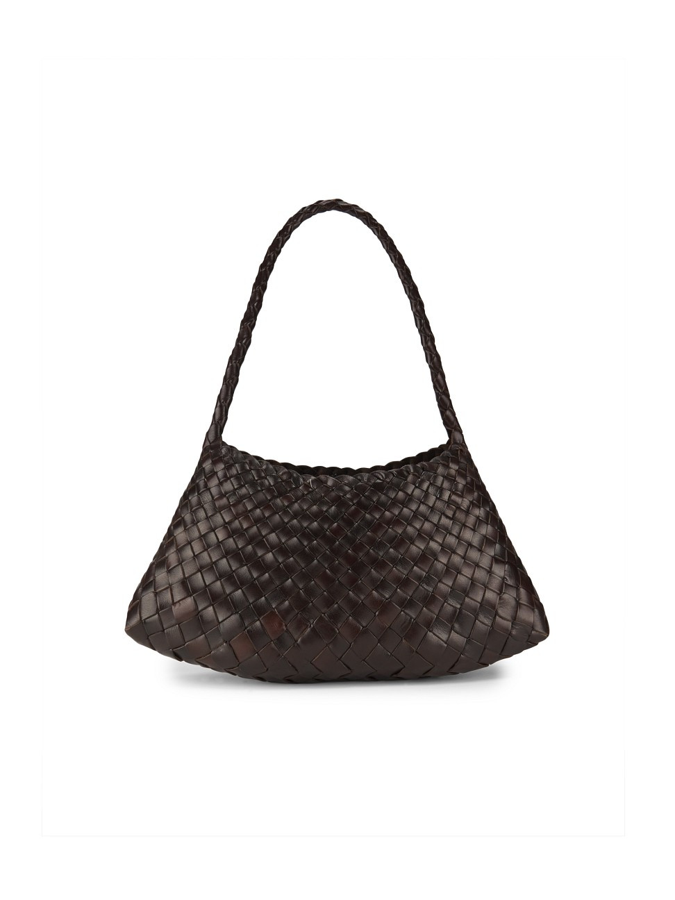 Women's Rosanna Leather Shoulder Bag - Dark Brown | Saks Fifth Avenue