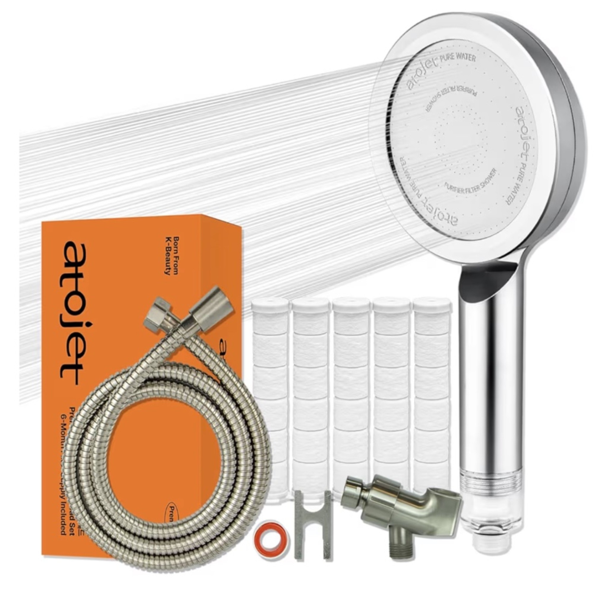 Premium Filter Shower Rooted in Korea's Luxury Beauty Culture - Pure Carbon Filters for Softer Skin & Smoother Hair | Carbon
Composite Filter | 6 Month Advanced Filtration Set (JNE300C-SET-6MO)

#LTKselfcare #LTKHome #LTKmorningroutine