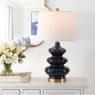 SAFAVIEH Lighting 27.5-inch Brielle Mosaic Table Lamp - 15" x 15" x 27.5" | Bed Bath & Beyond