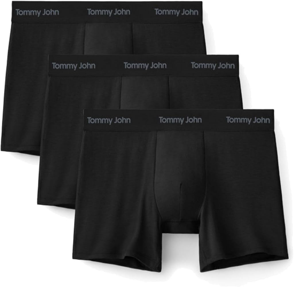 Tommy John Men's Luxe Modal 6" Boxer Brief Underwear 3-Pack | Amazon (US)