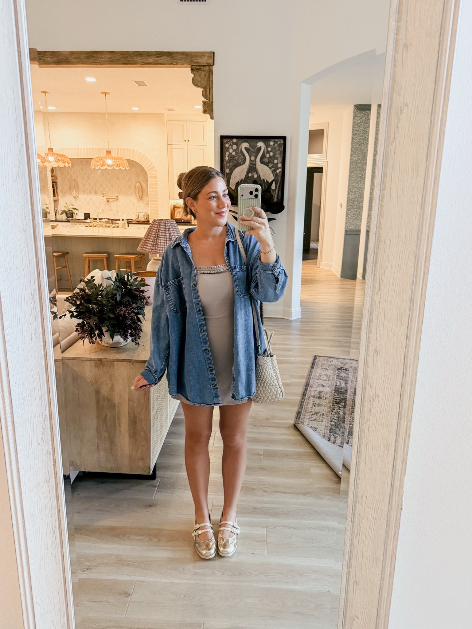 This blue jean shirt never fails! Size up several sizes for a nice oversized fit ❤️

#LTKootd #LTKgrwm #LTKSeasonal