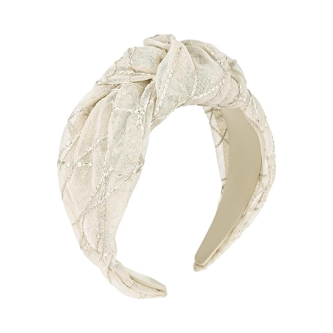 Top Knotted Headband for Women Girls, Wide Fashion Headbands with Knot for Women’s Hair, Cute T... | Amazon (US)