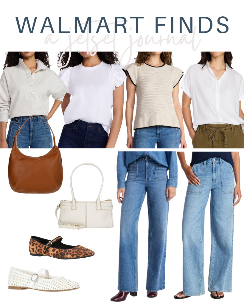 Are you excited for this week’s Walmart Finds? I’ve added Time and Tru’s flats, bags, and jeans to my cart. My personal favorite is this quarter-button fleece top and the one with flutter sleeves! 

 #LTKSeasonal #LTKSaleAlert #LTKTravel