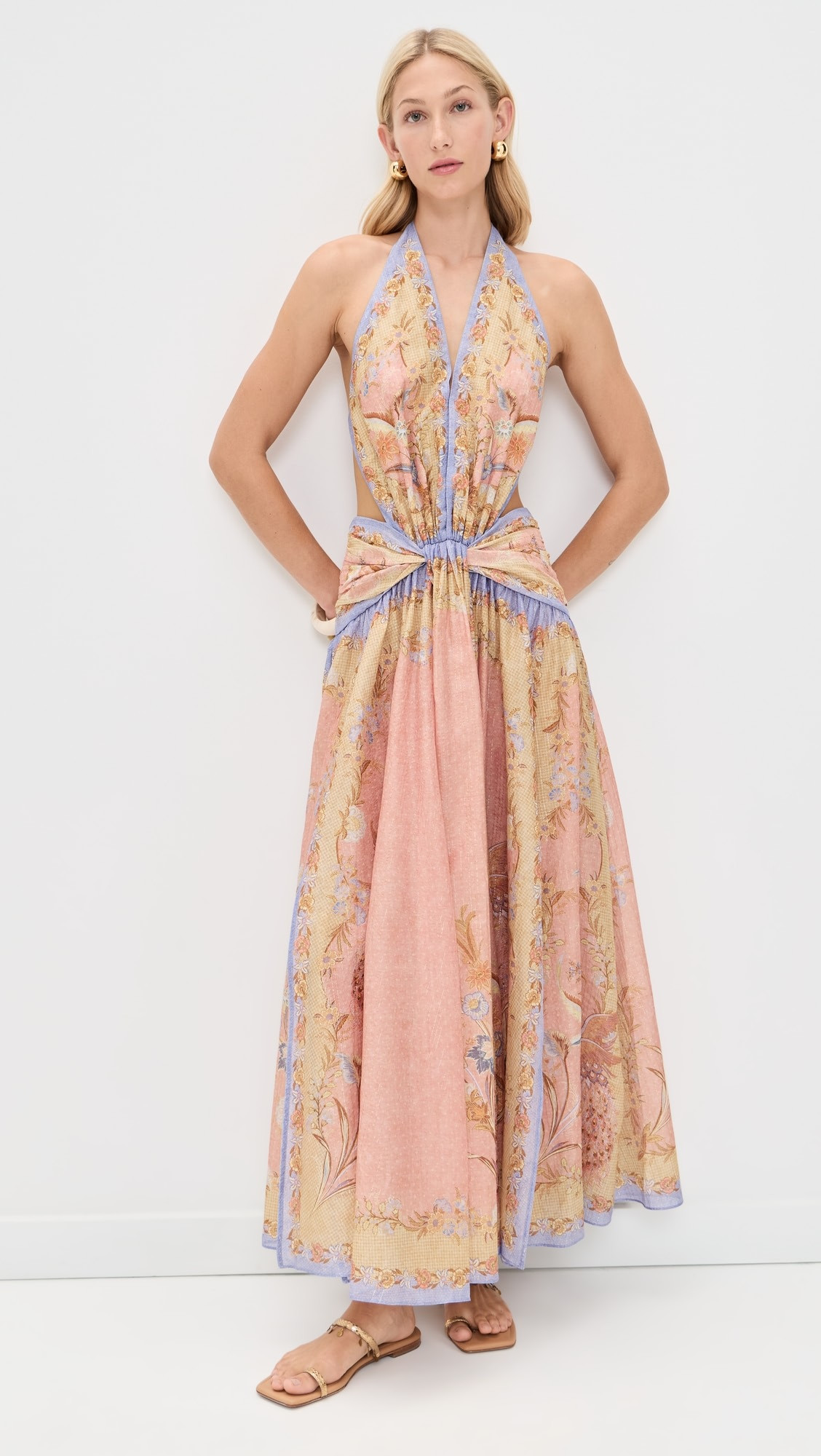Zimmermann Indra Plunge Halter Maxi Dress | Shopbop | Shopbop