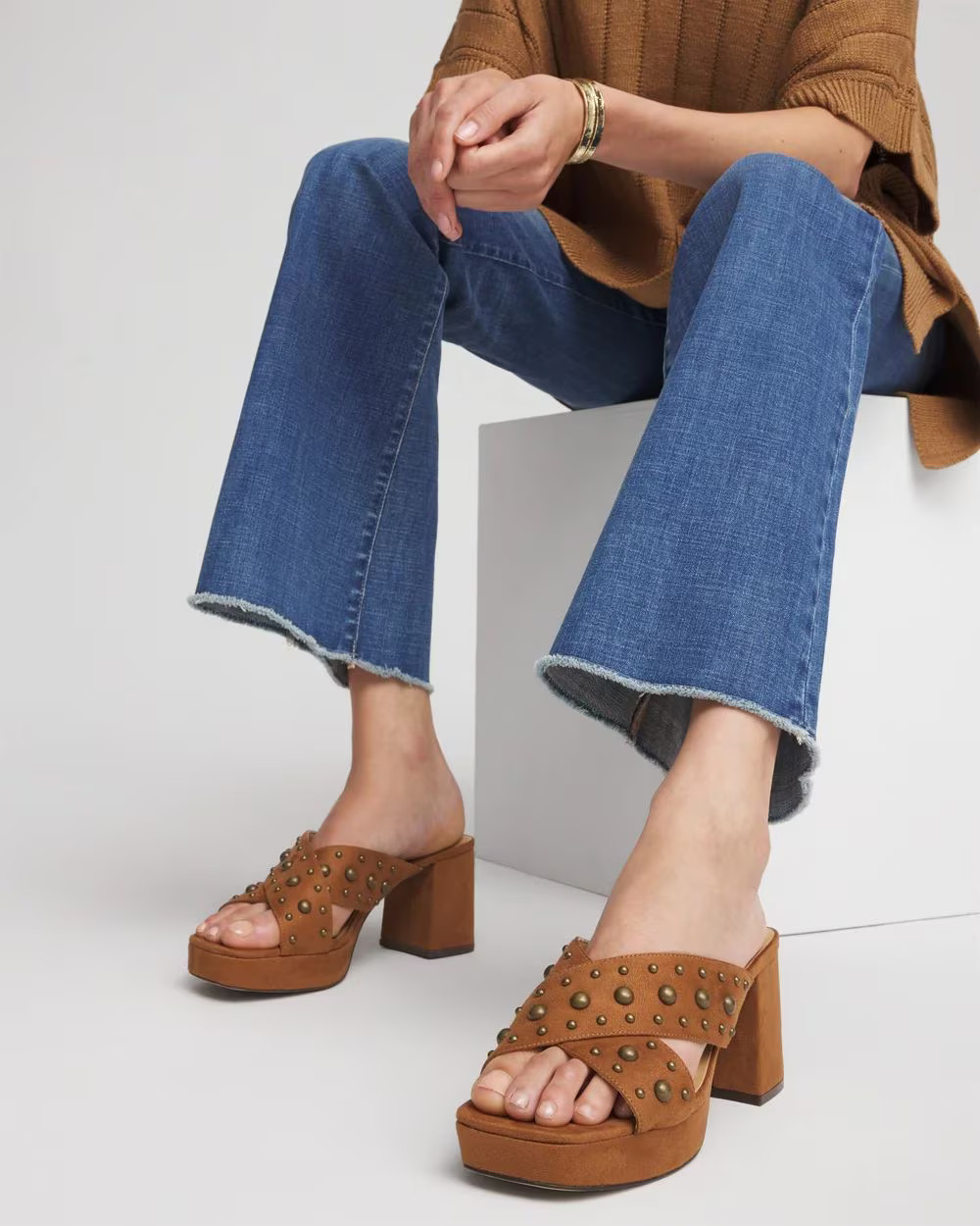 Vale Western Suede Block Heels | Chico's