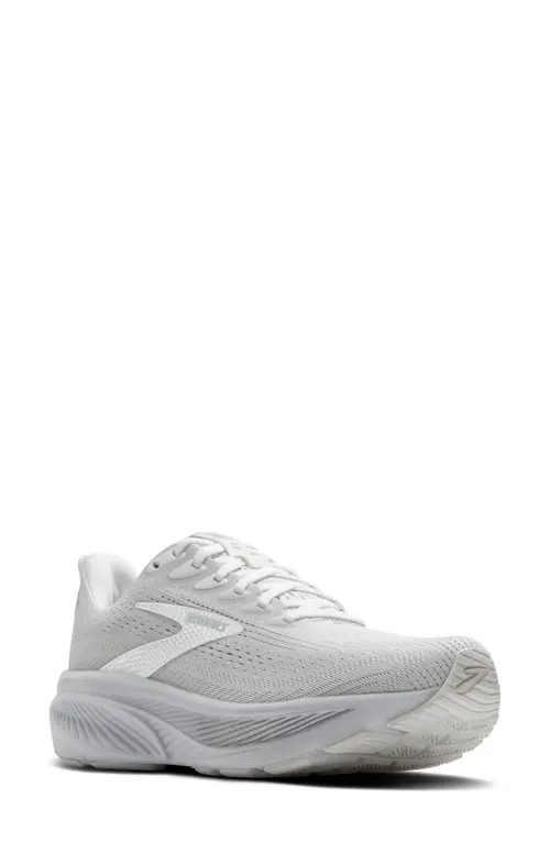 Brooks Ghost 17 Running Shoe in White/White/Grey at Nordstrom, Size 9 | Nordstrom