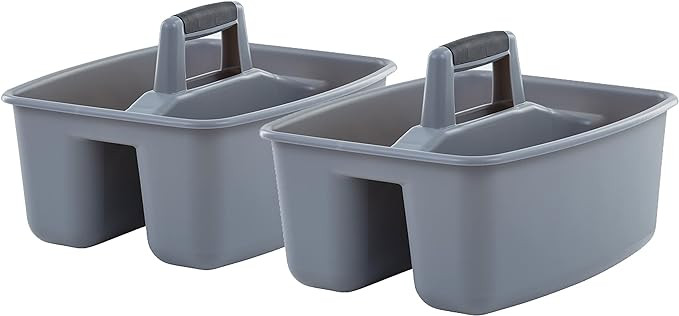 Mighty Tuff Rough and Rugged All-Purpose Cleaning Caddy, Grey/Black 2 Count (CD0170) | Amazon (US)