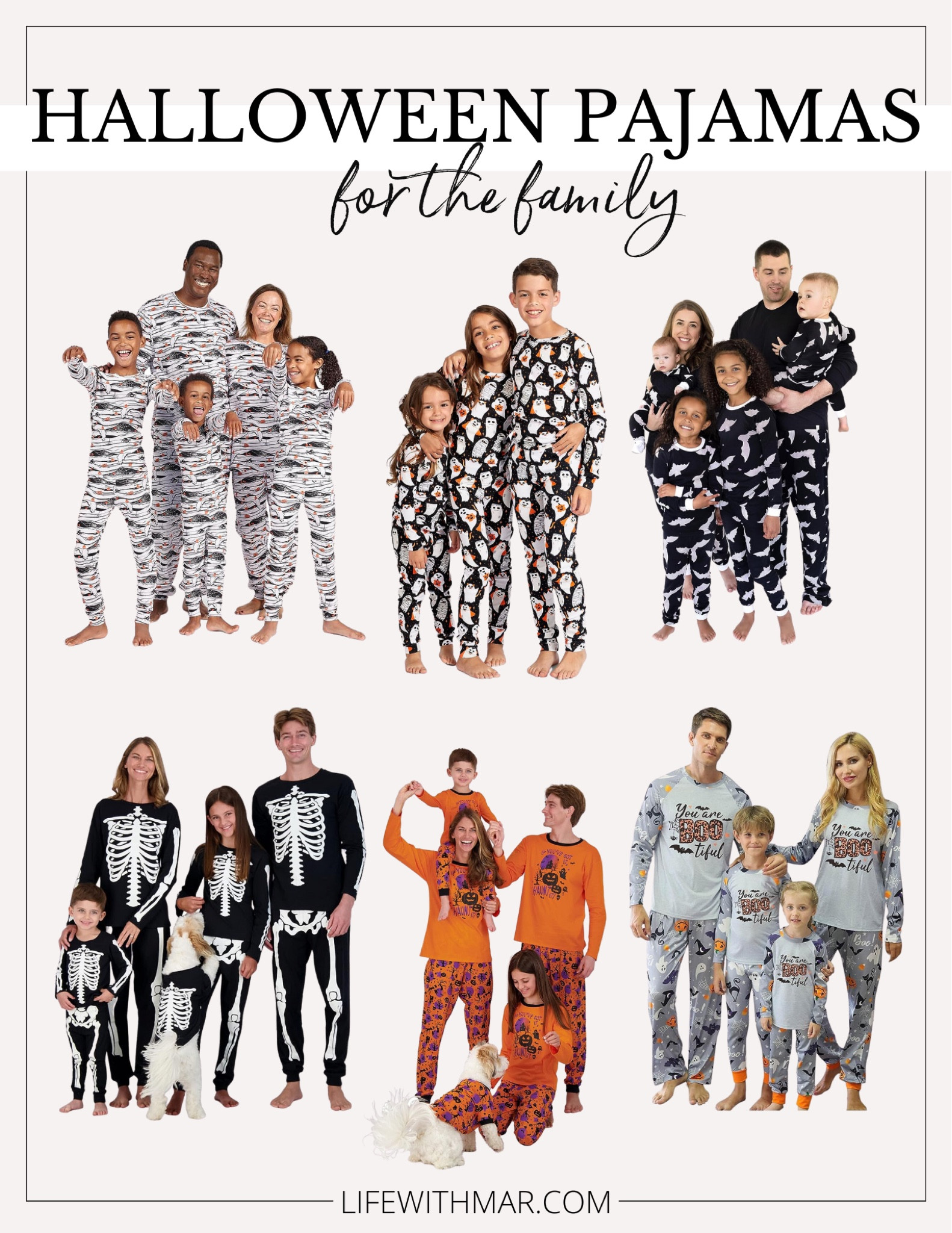 Halloween cheap pjs family