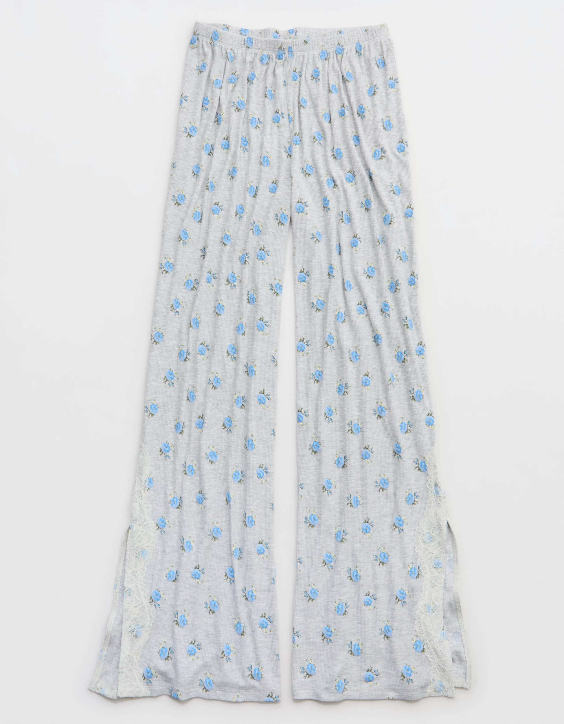 OVERSLEPT by Aerie Real Soft Ribbed Trouser PJ | Aerie