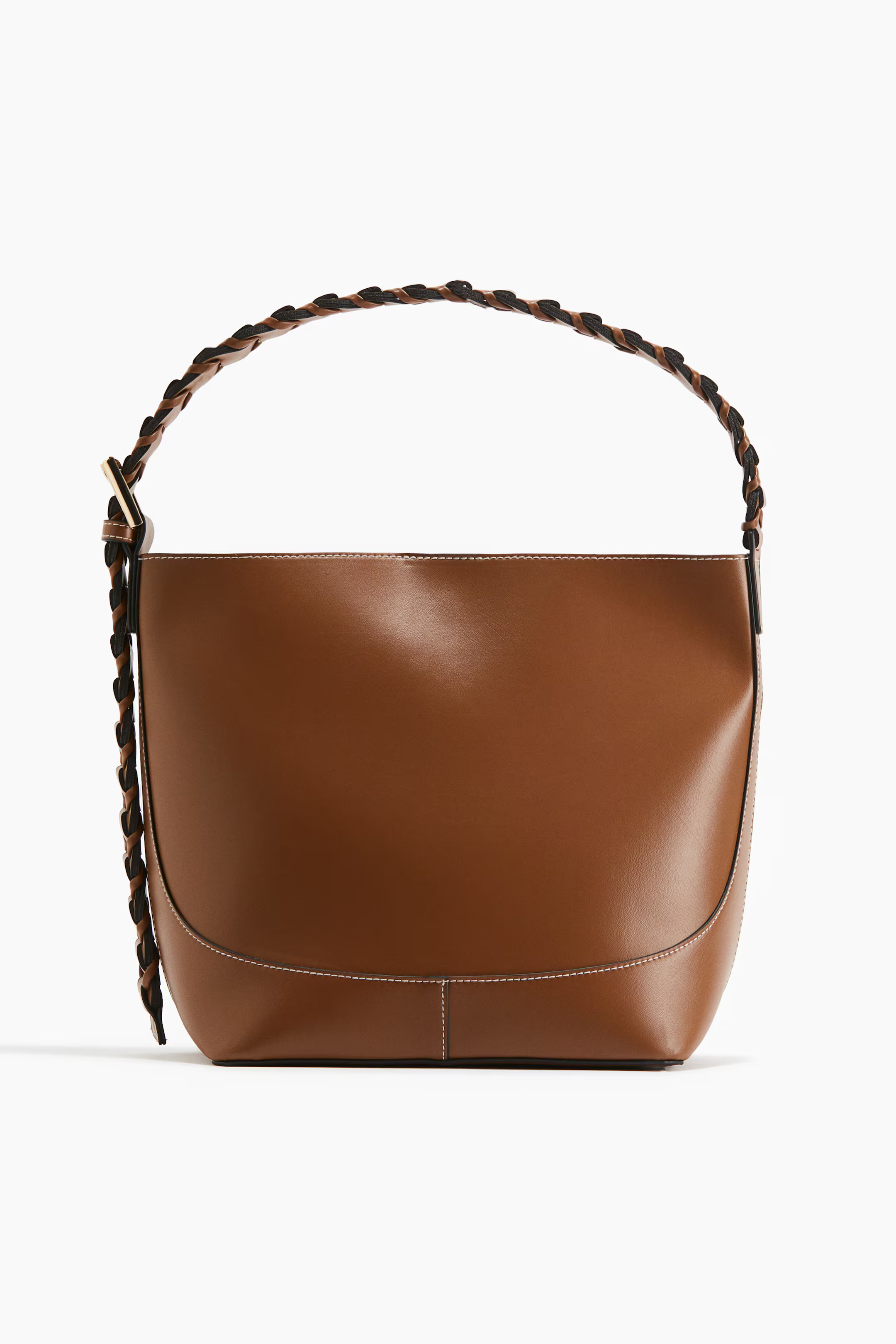 Braided-strap shoulder bag - Brown - Ladies | H&M GB | H&M (UK, MY, IN, SG, PH, TW, HK)
