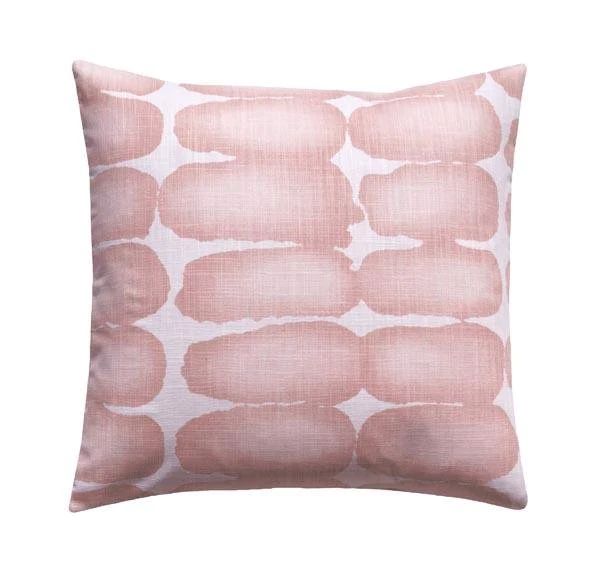 Shibori Dot Blush Pink Pillow | Land of Pillows