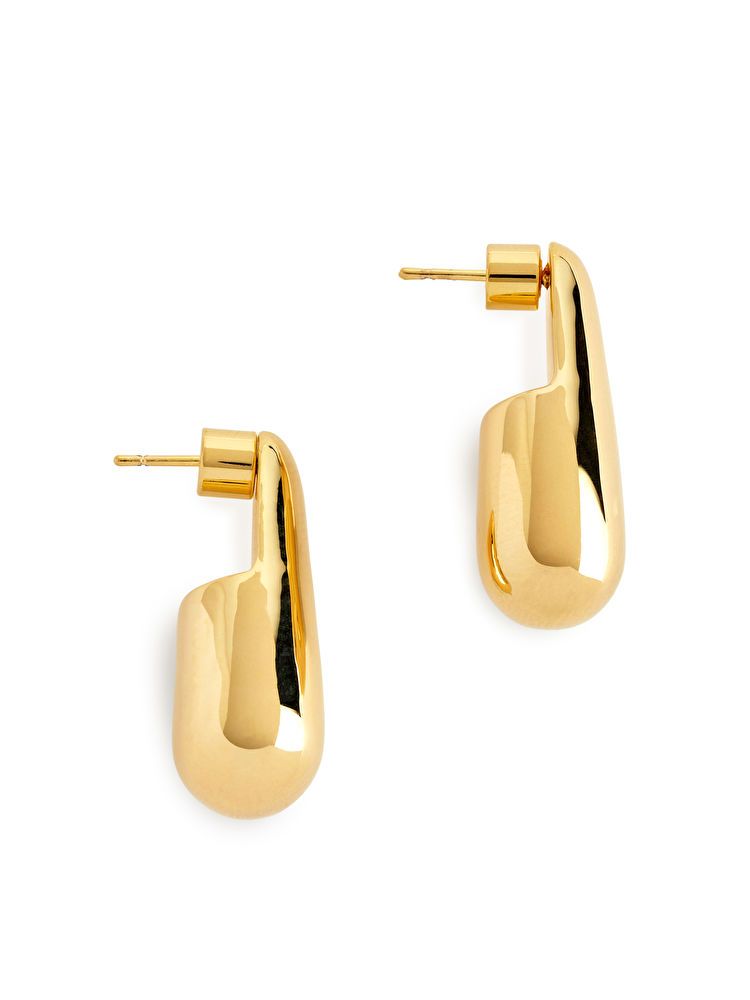 Penny Martin and ARKET Gold-Plated Drop Earrings | ARKET (US&UK)