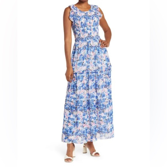 Melloday Ruffle Sleeve Flounced Smock Dress | Poshmark