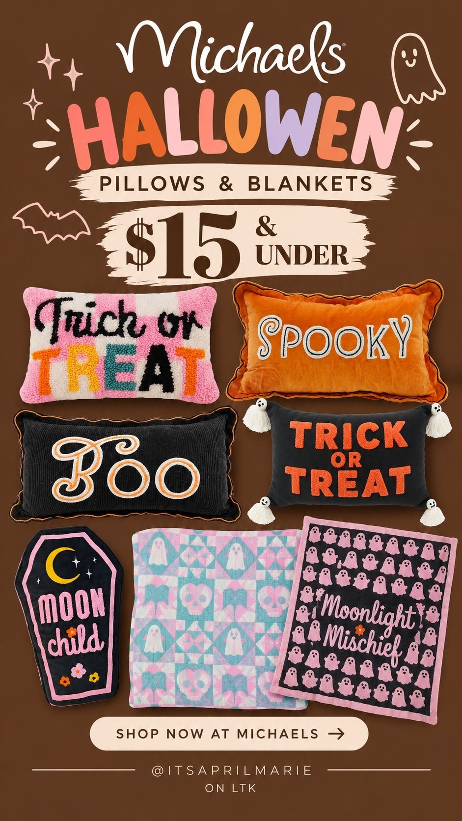 The cutest Halloween decor pillows! $15 & UNDER! 😍🎃🕸️ #LTKSale #LTKHalloweenDecorOnSale #LTKHalloween #LTKHalloweenPillows #LTKPillows #LTKcute #LTKBoo #LTKtrickortreat #LTKspooky

#LTKSaleAlert #LTKSeasonal #LTKHome