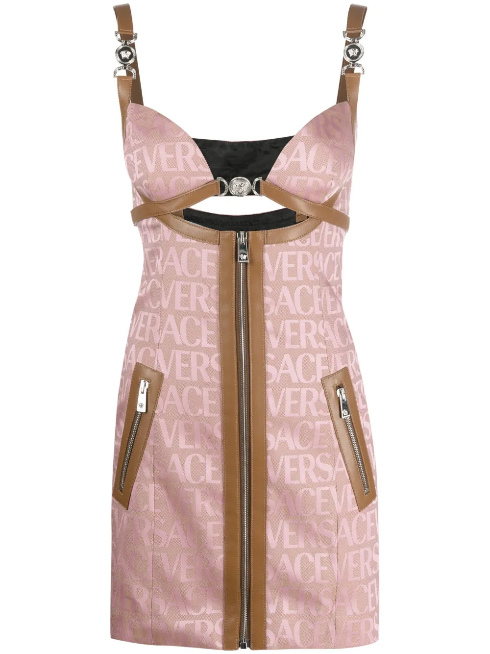Versace Versace Allover Minidress | Pink | FARFETCH | Farfetch Global