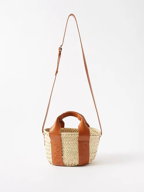 Chloé - X Mifuko Raffia And Leather Basket Bag - Womens - Tan White | Matches (UK)