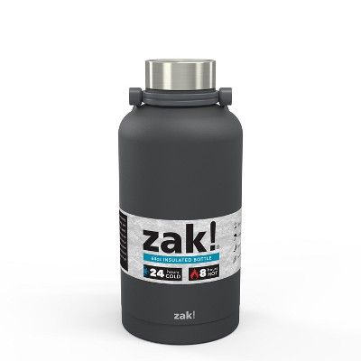 Zak Designs! 64oz Double Wall Stainless Steel Growler - Dark Gray | Target