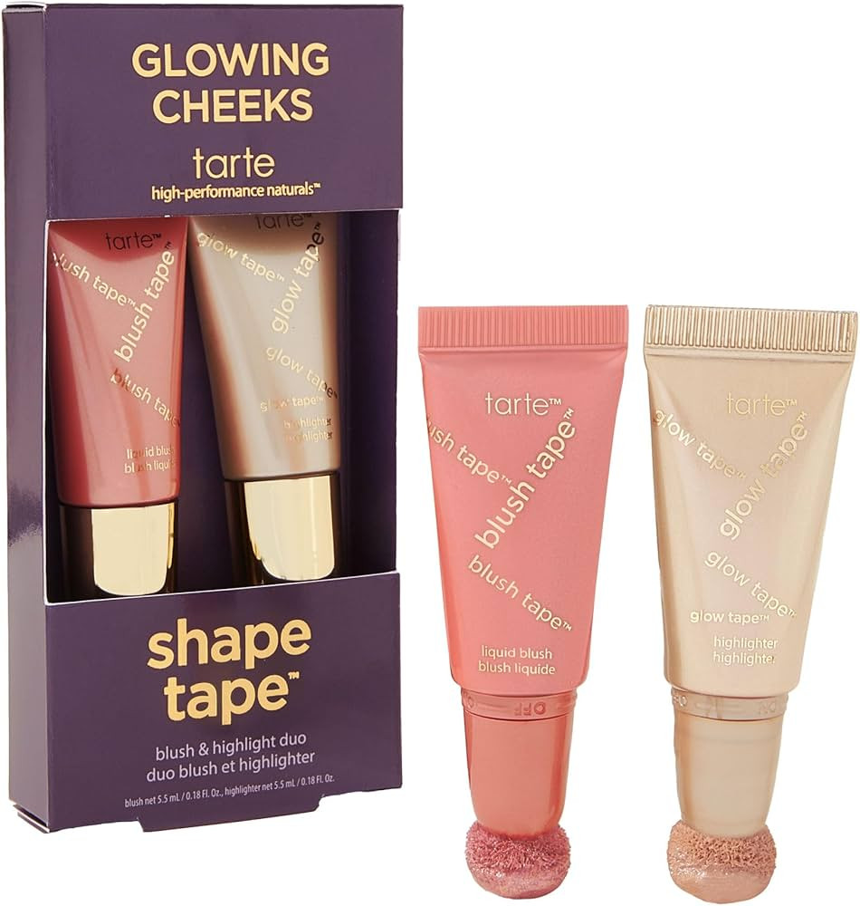 tarte tarte glowing cheeks blush tape & glow tape duo | Amazon (US)