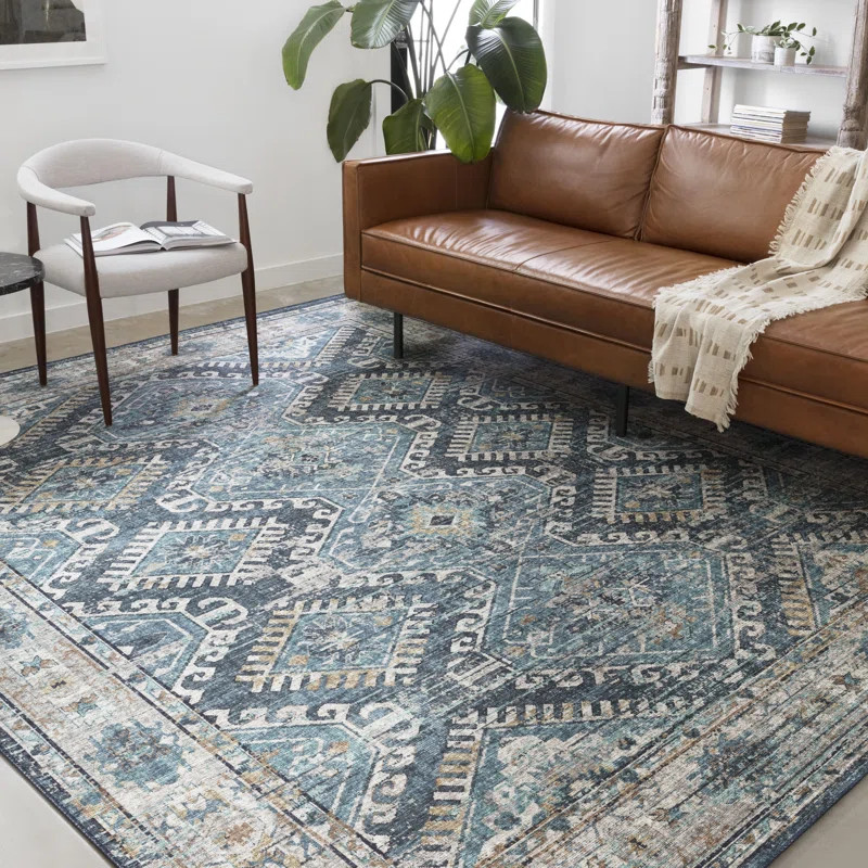Gelo Performance Denim/Natural Rug | Wayfair North America