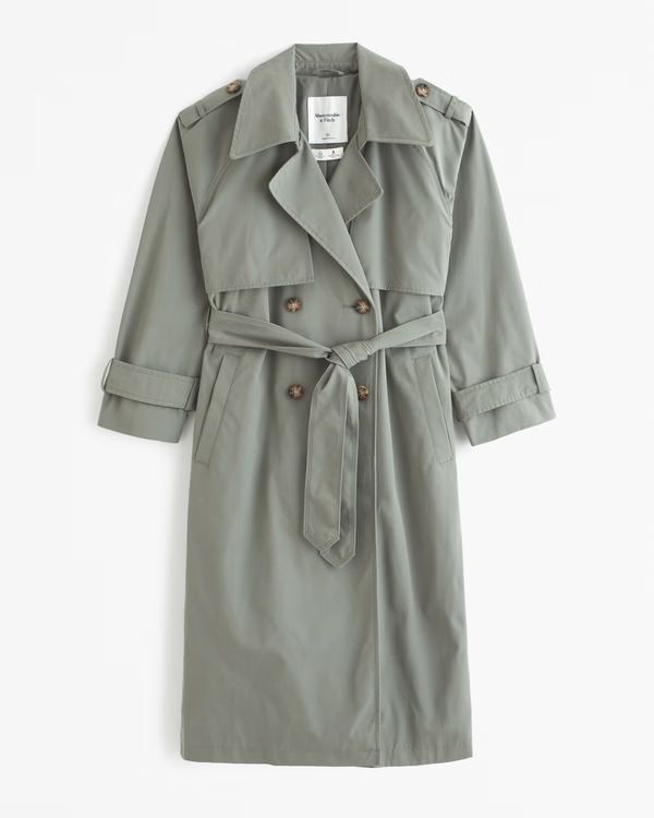 Women's Elevated Trench Coat | Women's New Arrivals | Abercrombie.com | Abercrombie & Fitch (US)