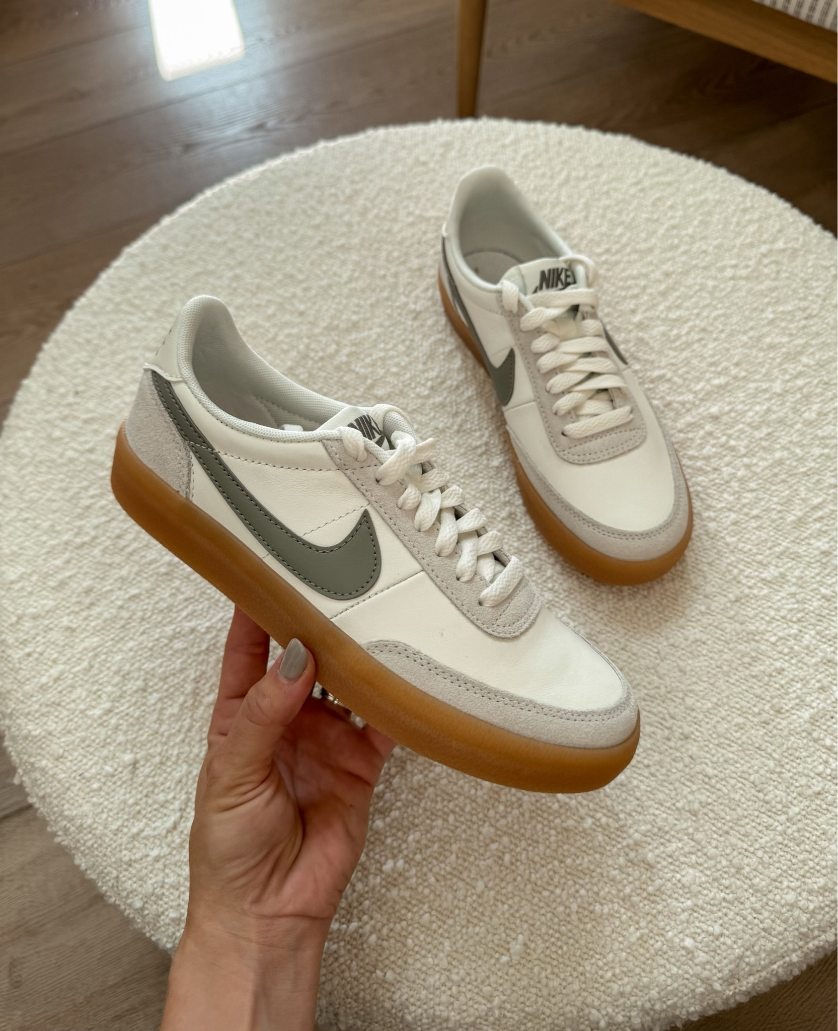 IM IN LOVE 😍 these are the new Nike Killshot 2 sneakers and they are the cutest sage green!!! #nike 

#LTKBacktoSchool #LTKStyleTip #LTKShoeCrush