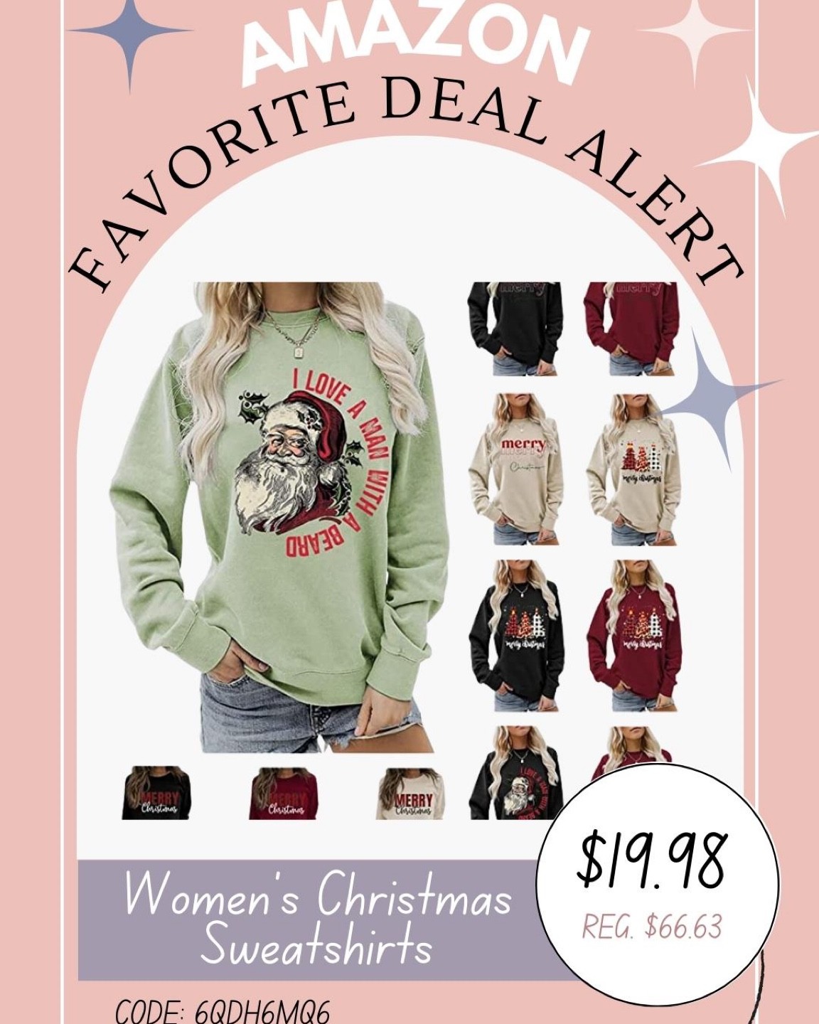 Women’s Christmas sweatshirts on mega sale at Amazon, funny sweatshirts, graphic tops, Santa shirt, women’s holiday sweatshirts, crew neck sweatshirts.

Sale alert, Amazon find, Amazon style, mom style, holiday looks, Christmas looks, comfy style 

#LTKstyletip #LTKsalealert #LTKHoliday