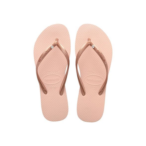 Havaianas - Women's Slim Crystal Glamour Flip Flop Sandal with Swarovski Crystal | Target