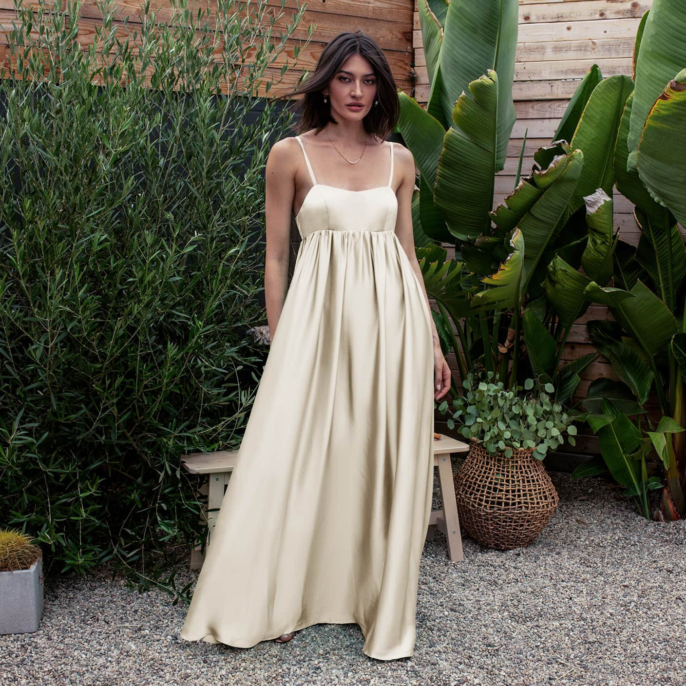 FABRIC & COLOR Matte Satin | Champagne | Fame and Partners